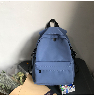 Молодежный рюкзак из нейлона синяя