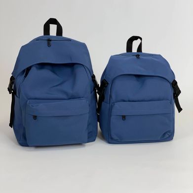 Молодежный рюкзак из нейлона синяя