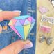 Піни для дівчаток Pink collection №5 Різнобарвний діамант