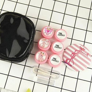 Набор контейнеров для контактных линз "Розовая Пантера"