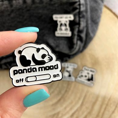 Металлический значок на рюкзак или одежду Панда