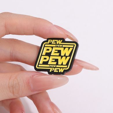 Металлический пин &laquo;Pew Pew Pew&raquo; &mdash; звук бластера Star Wars