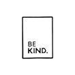 Металевий значок "Be kind" Білий