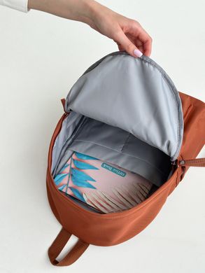 Однотонний базовий рюкзак зі щільної тканини