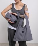 Вельветова сумка EGNE з косметичкою та резинкою для волосся