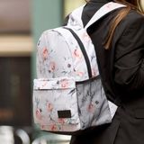 Повседневный рюкзак с цветочным принтом Белый