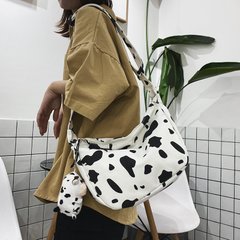 Текстильная сумка с принтом коровки