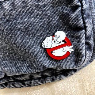 Металевий значок на рюкзак або одяг "Ghostbusters"