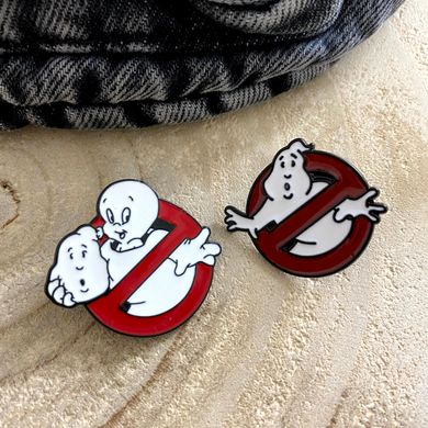 Металевий значок на рюкзак або одяг "Ghostbusters"