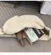 Легка містка жіноча вельветова сумка-хобо через плече &mdash; Білий