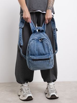 Небольшой джинсовый рюкзак Denim Style Светло-синий
