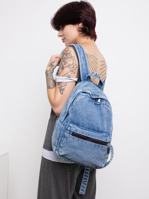 Небольшой джинсовый рюкзак Denim Style Светло-синий