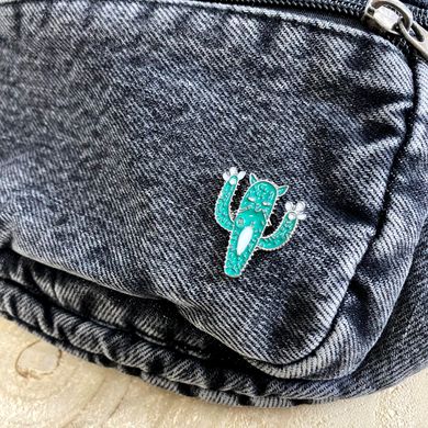 Пін Кактус прикраса на рюкзак Зелений