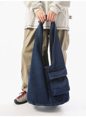 Жіноча сумка Lazy Style Denim великої місткості &mdash; Синя