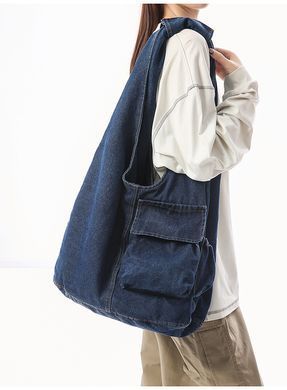 Жіноча сумка Lazy Style Denim великої місткості &mdash; Синя