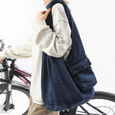 Жіноча сумка Lazy Style Denim великої місткості &mdash; Синя