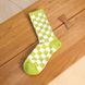 Шкарпетки в клітинку Зелені