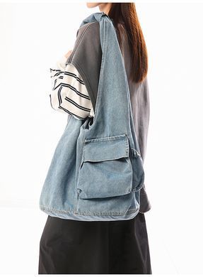 Жіноча сумка Lazy Style Denim великої місткості &mdash; Блакитна