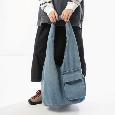Жіноча сумка Lazy Style Denim великої місткості &mdash; Блакитна