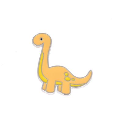 Металевий значок динозавр (пін на рюкзак) №1