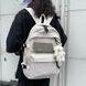Простой модный рюкзак Бежевый