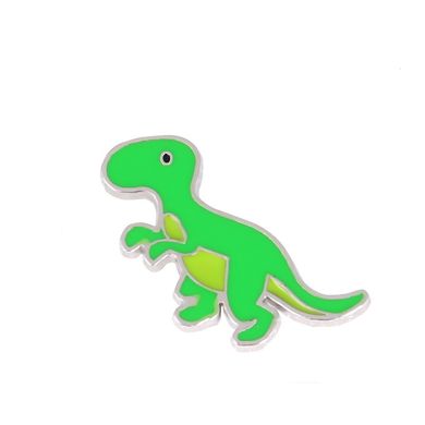 Металевий значок динозавр (пін на рюкзак) №2