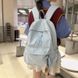 Однотонный женский рюкзак для школы, университета и города &mdash; Голубой
