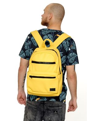 Рюкзак чоловічий з екошкіри жовтий Жовтий