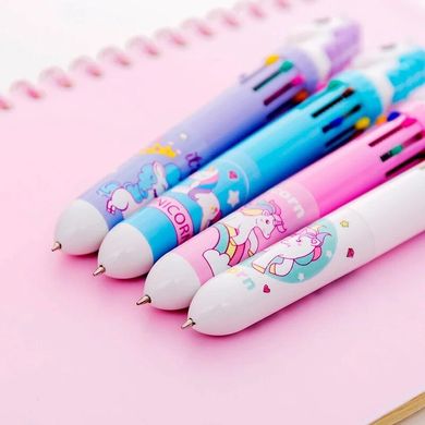 Різнобарвна ручка з іграшкою єдинорожка
